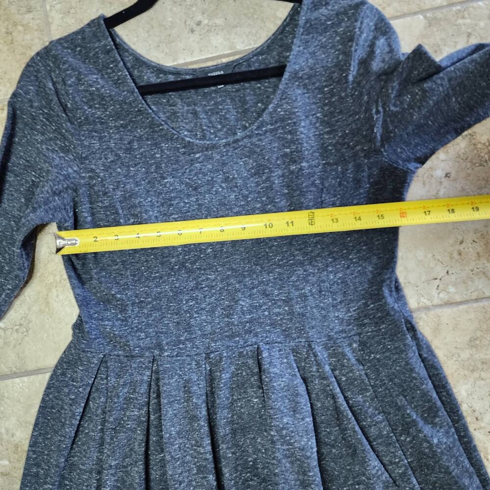 Talula Gray Tweed  Cotton Dress Size Large - Picture 7 of 7